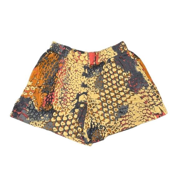 Lascana Orange Patterned Flowy Shorts - Picture 1 of 4